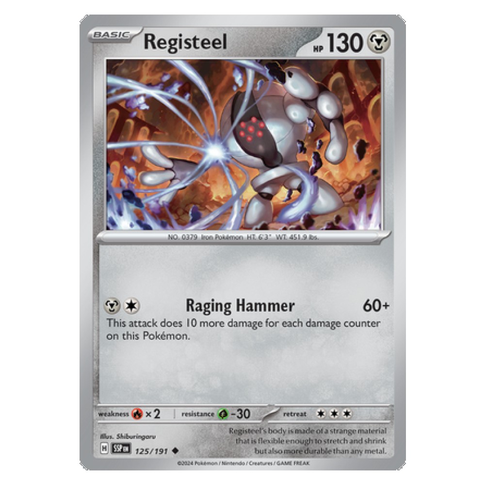 Registeel - 125/191 Registeel [Iron Head | Forbidden Iron Hammer] - 125/191