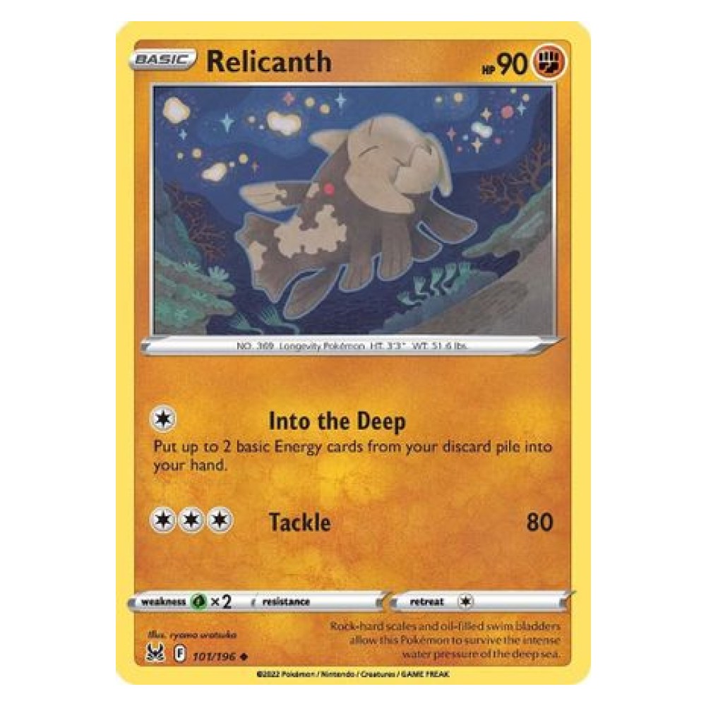 Relicanth - 101/196 Relicanth [Into the Deep | Tackle] - 101/196
