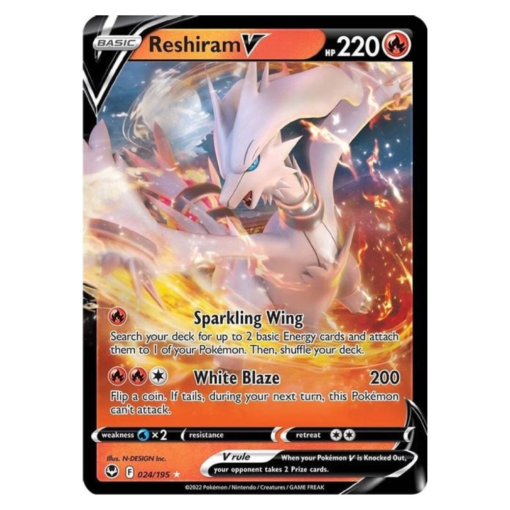 Reshiram V - Ultra Rare 024/195 Reshiram V [Sparkling Wing | White Blaze] - Ultra Rare 024/195
