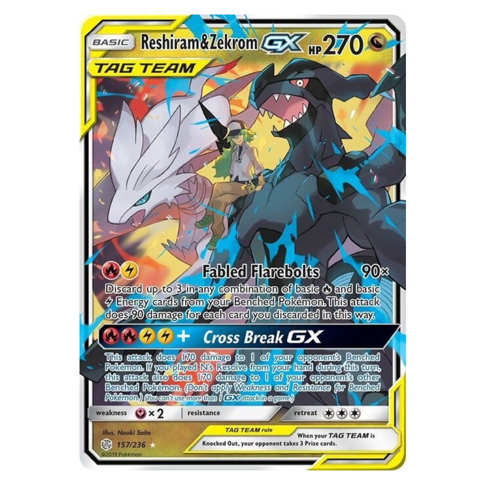 Reshiram & Zekrom GX - 157/236 Reshiram e Zekrom GX ALLEATI - 157/236