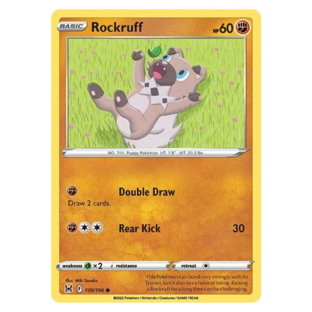 Rockruff - 109/196 Rockruff [Double Draw | Rear Kick] - 109/196