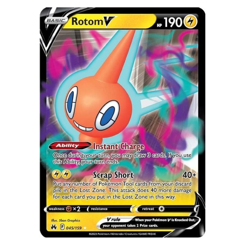 Rotom V - Ultra Rare 045/159 Rotom V [Instant Charge | Scrap Short] - Ultra Rare 045/159