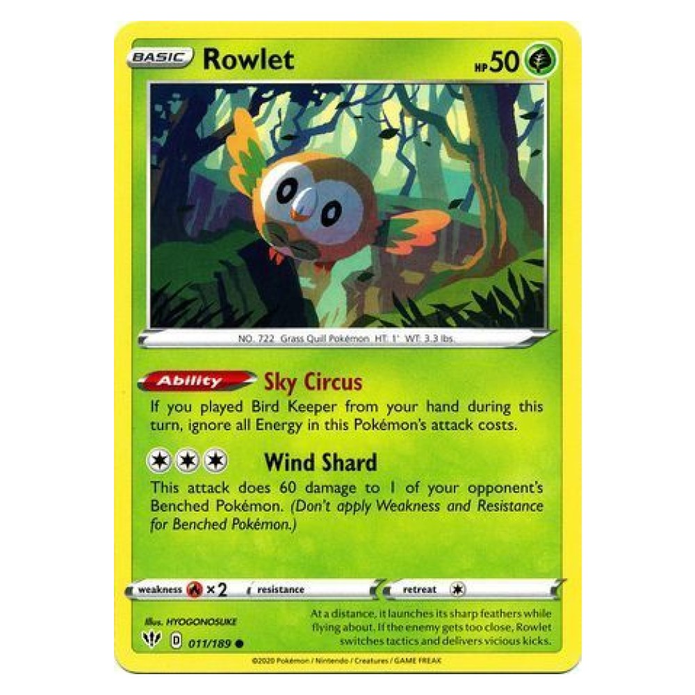 Rowlet - 011/189 Rowlet [Sky Circus | Wind Shard] - 011/189