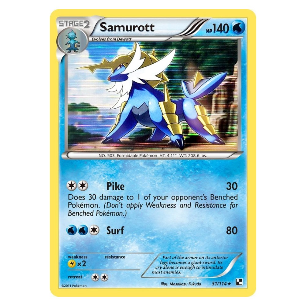 Samurott - Holo Rare 31/114 