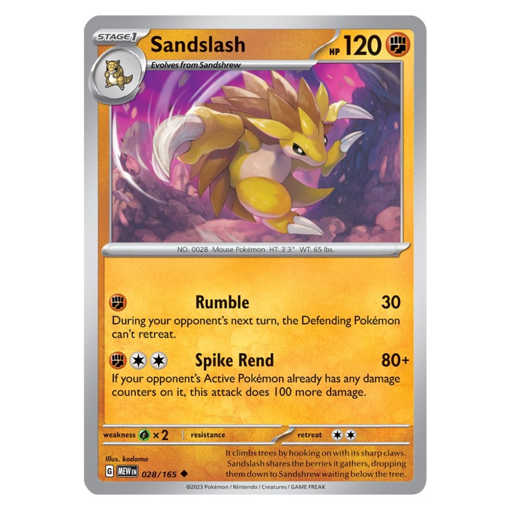 Sandslash - 028/165 