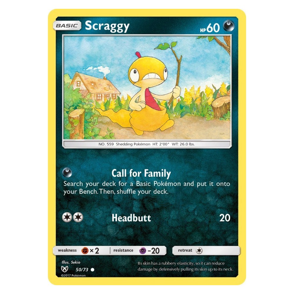 Scraggy - 50/73 Scraggy [Call for Family | Headbutt] - 50/73