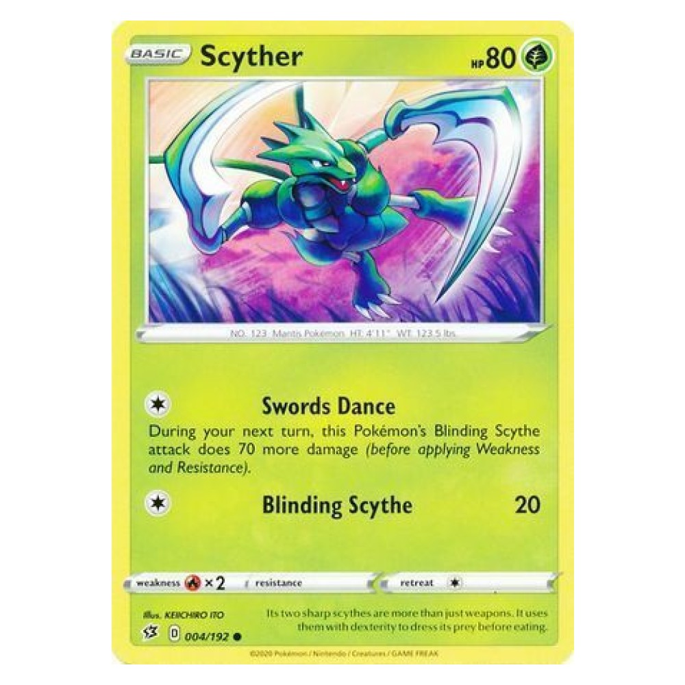Scyther - 004/192 Scyther [Swords Dance | Blinding Scythe] - 004/192