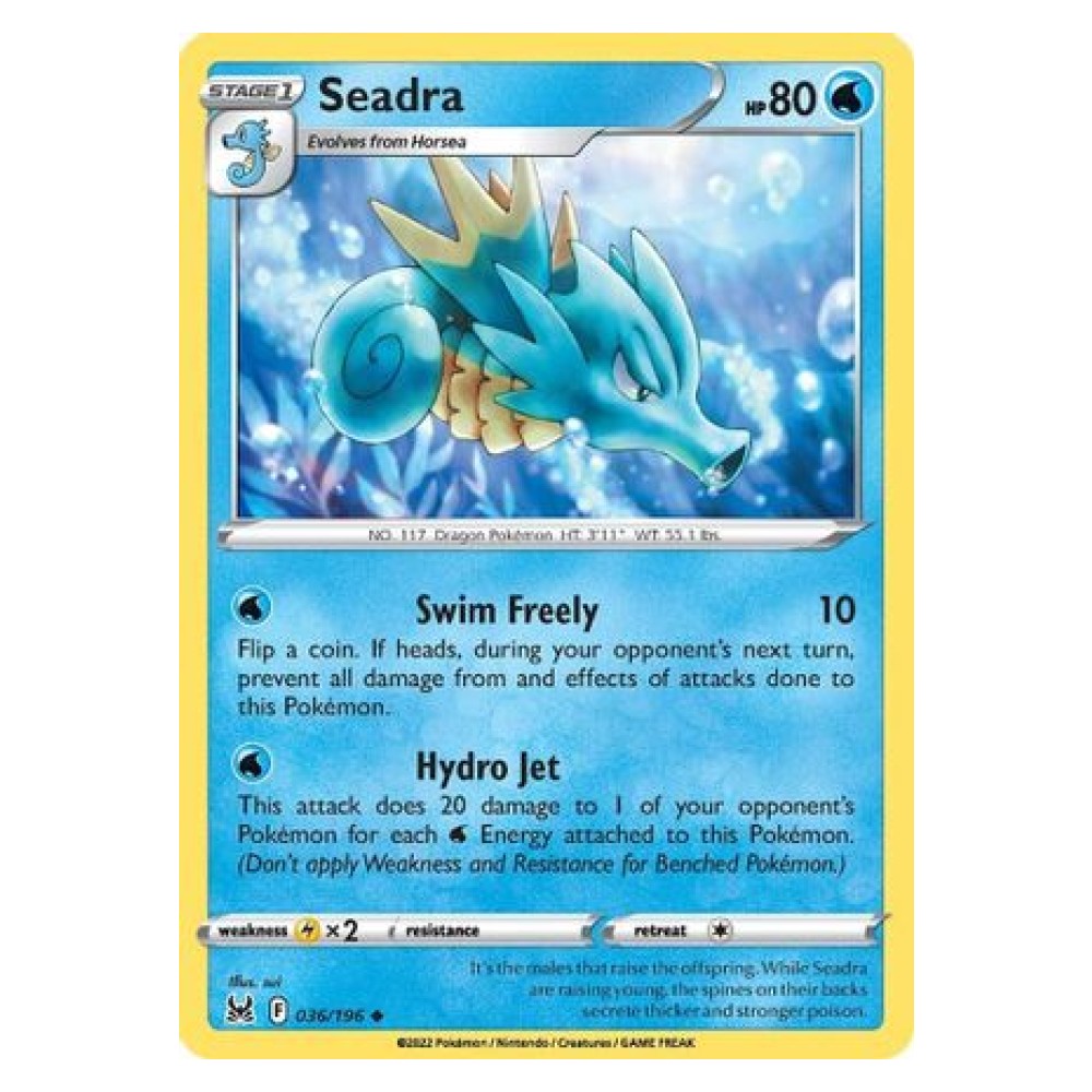 Seadra - 036/196 Seadra [Swim Freely | Hydro Jet] - 036/196