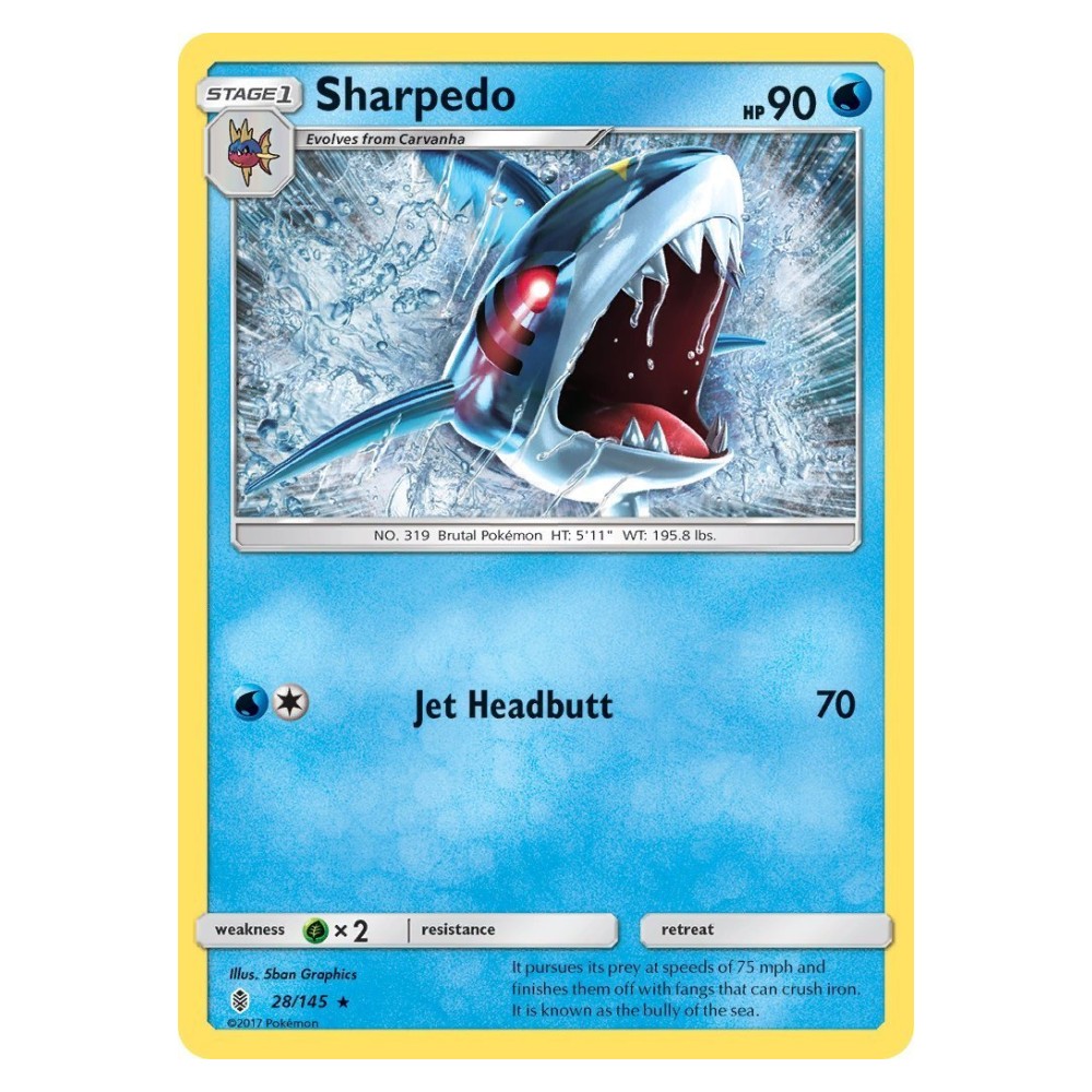 Sharpedo - 28/145 Sharpedo [Jet Headbutt] - 28/145