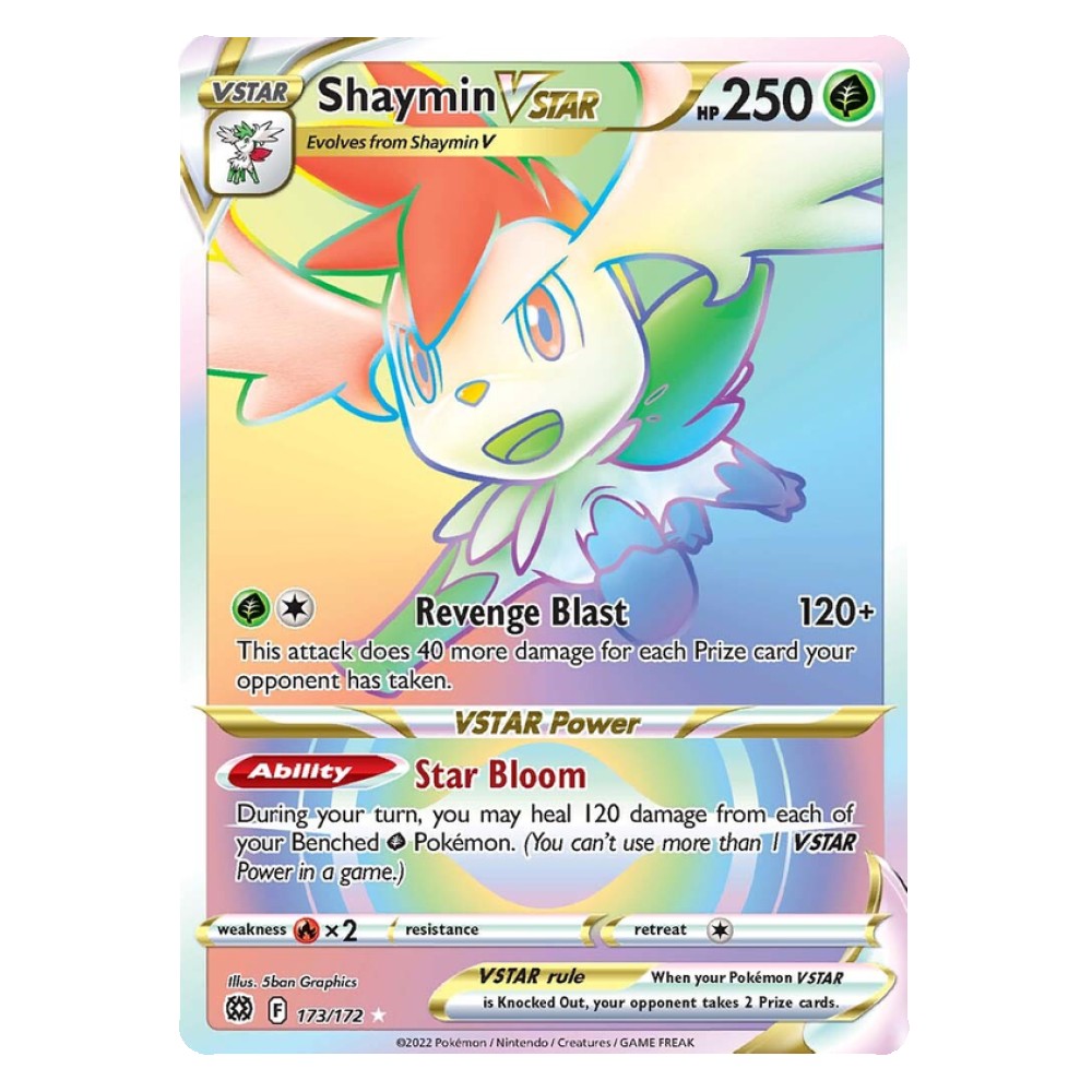 Shaymin VSTAR - Secret Rare 173/172 Shaymin V ASTRO [Revenge Blast | Star Bloom] - Secret Rare 173/172