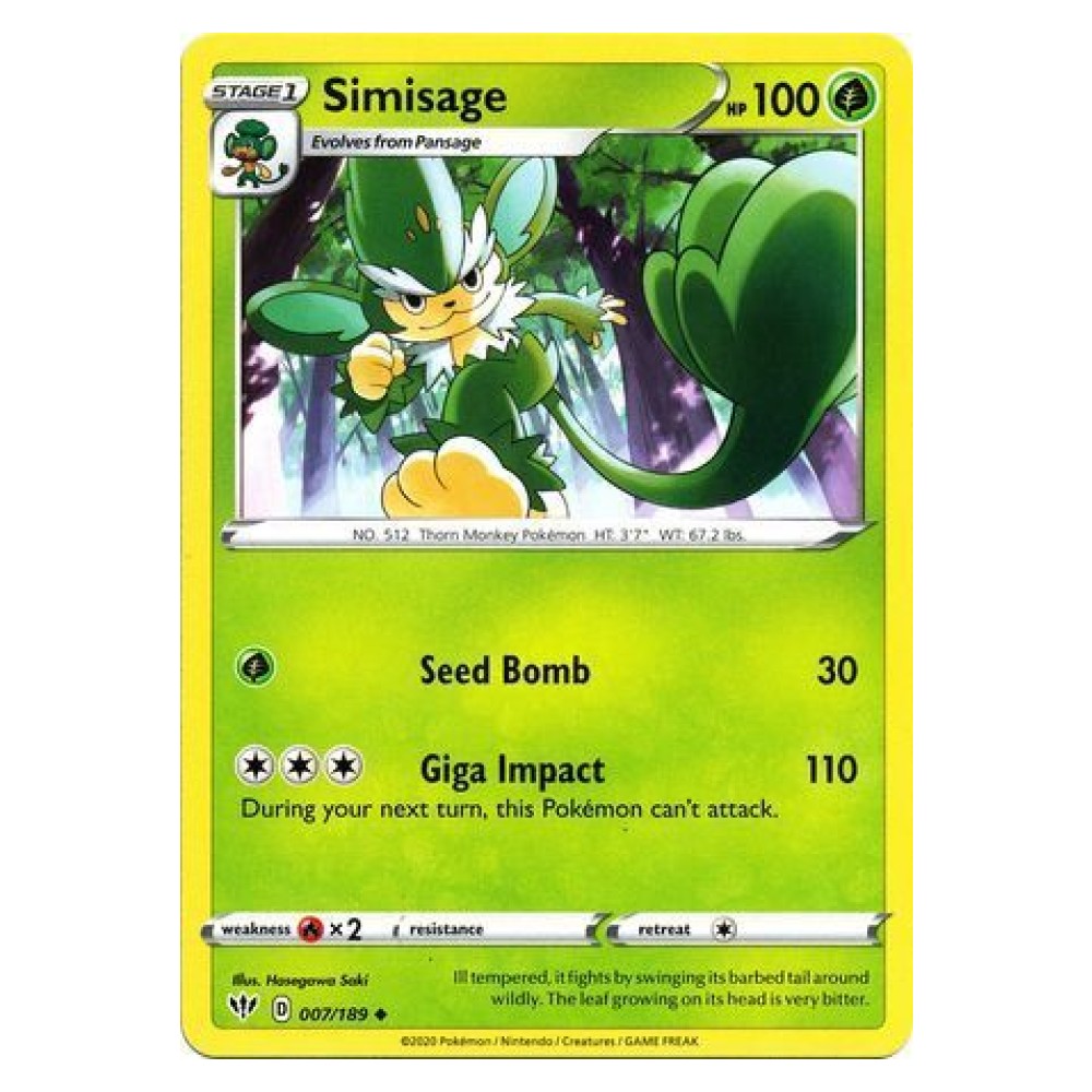 Simisage - 007/189 Simisage [Seed Bomb | Giga Impact] - 007/189