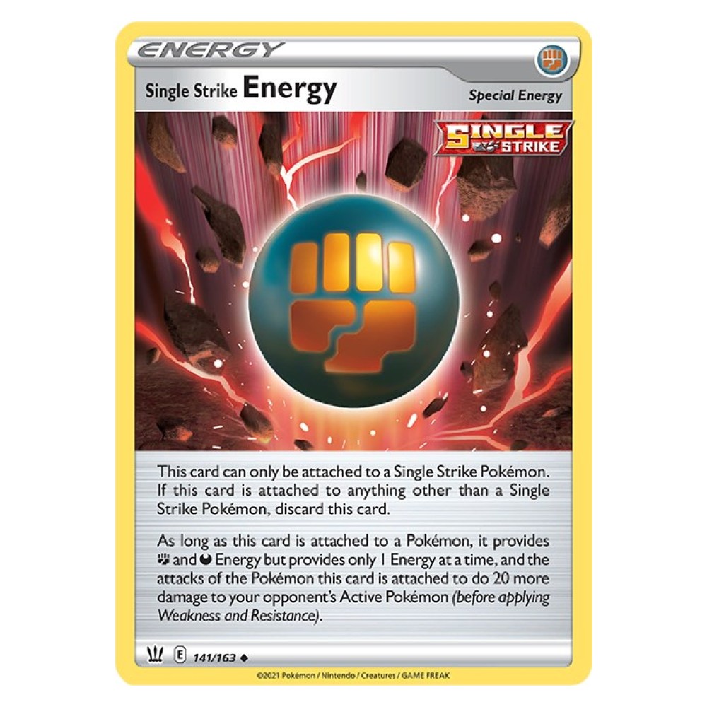 Single Strike Energy - 141/163 Energia Colpo Singolo - 141/163