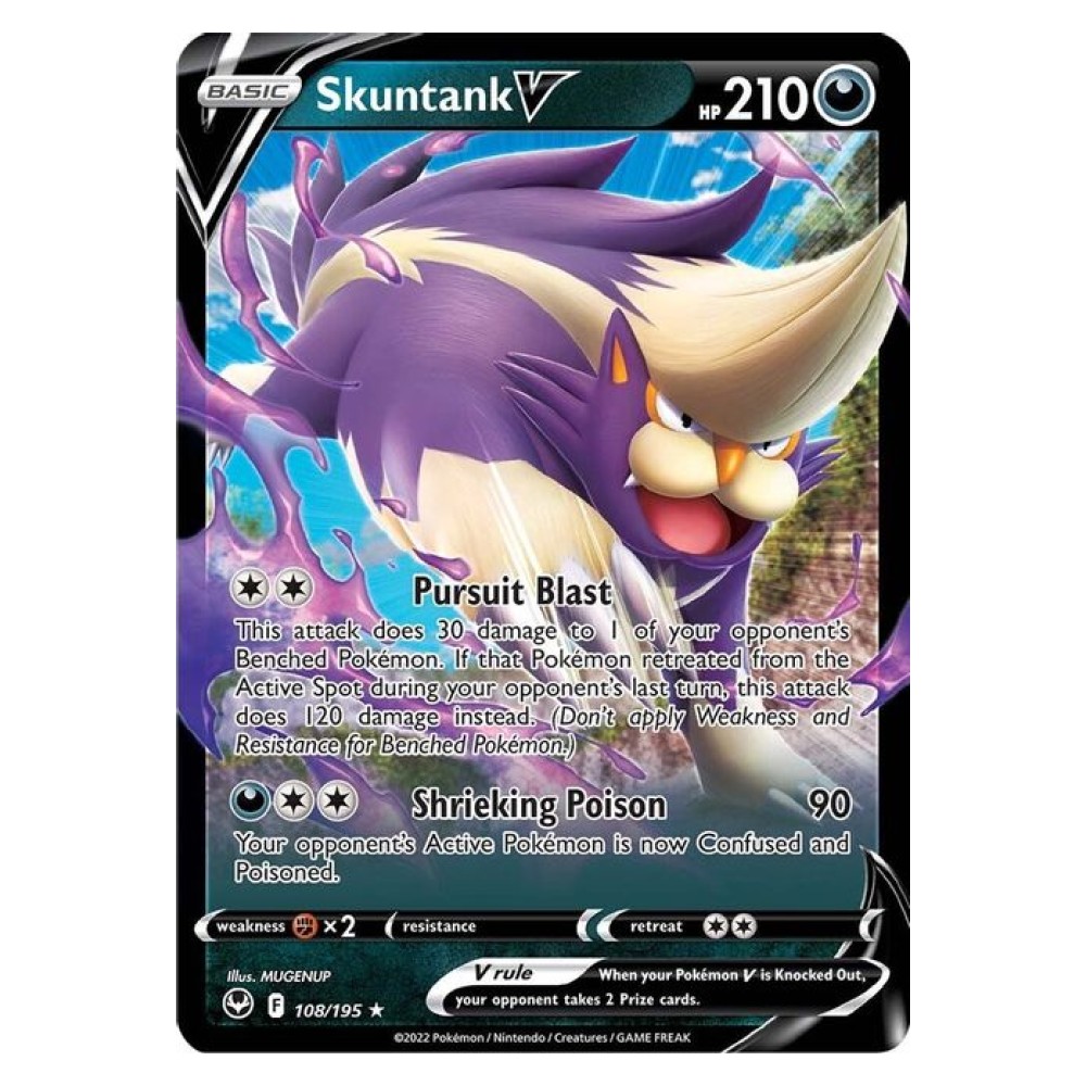Skuntank V - Ultra Rare 108/195 Skuntank V [Pursuit Blast | Shrieking Poison] - Ultra Rare 108/195