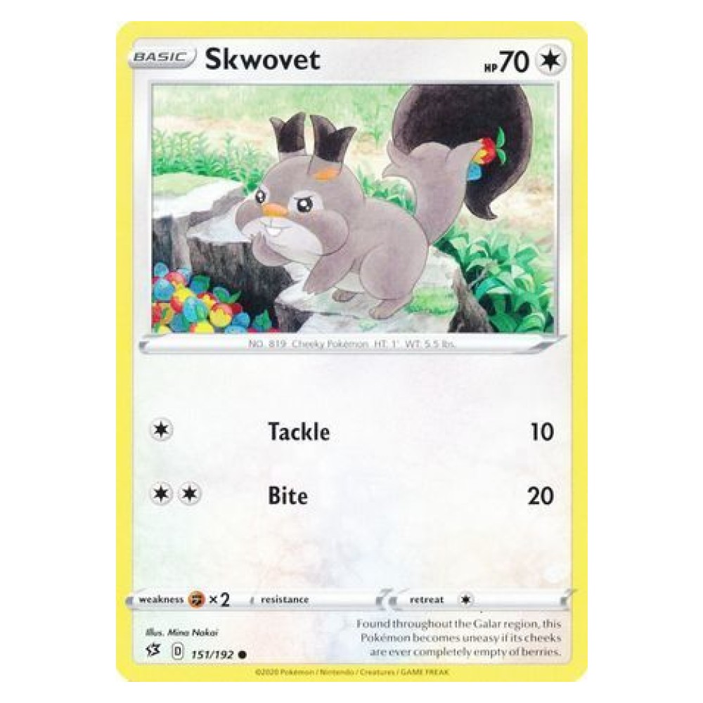 Skwovet - 151/192 Skwovet [Tackle | Bite] - 151/192