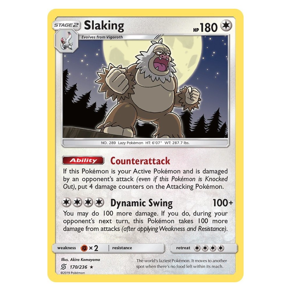 Slaking - Holo Rare 170/236 Slaking [Counterattack | Dynamic Swing] - Holo Rare 170/236