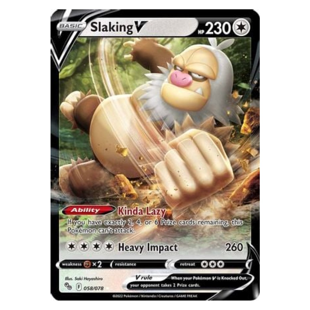 Slaking V - Ultra Rare 058/078 Slaking V [Kinda Lazy | Heavy Impact] - Ultra Rare 058/078
