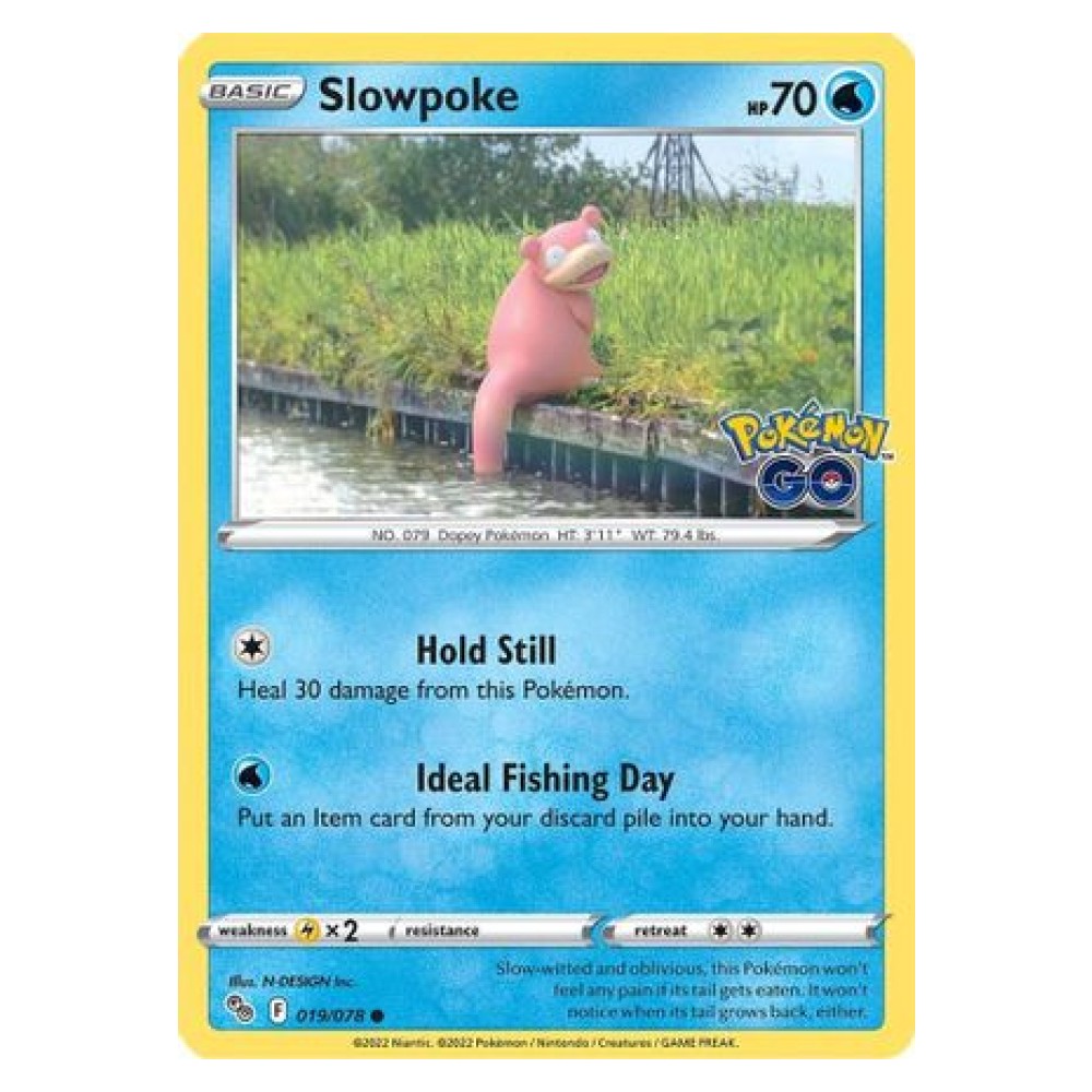 Slowpoke - 019/078 Slowpoke [Hold Still | Ideal Fishing Day] - 019/078