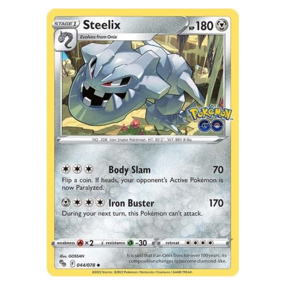 Steelix - 044/078 Steelix [Body Slam | Iron Buster] - 044/078