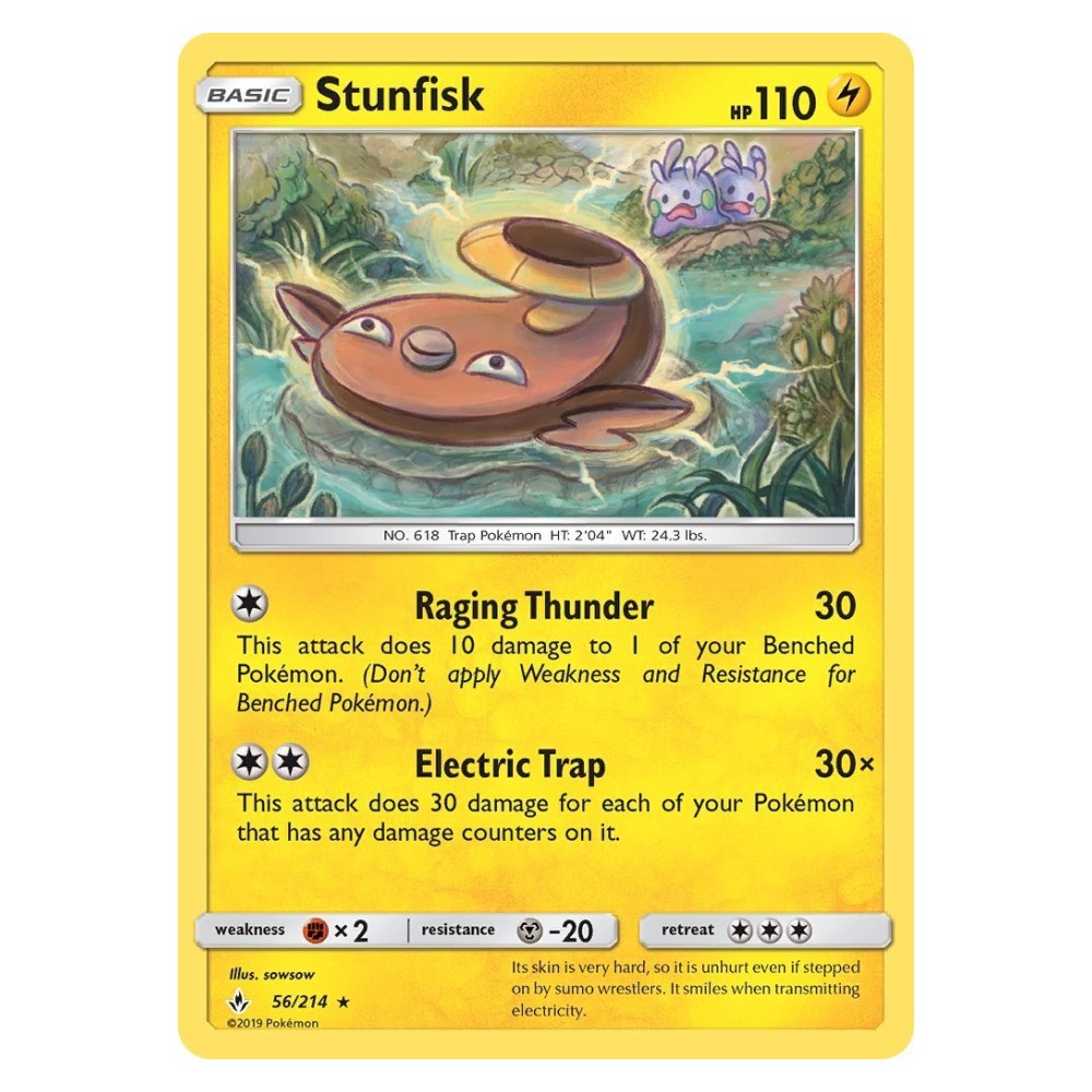 Stunfisk - 56/214 Stunfisk [Raging Thunder | Electric Trap] - 56/214