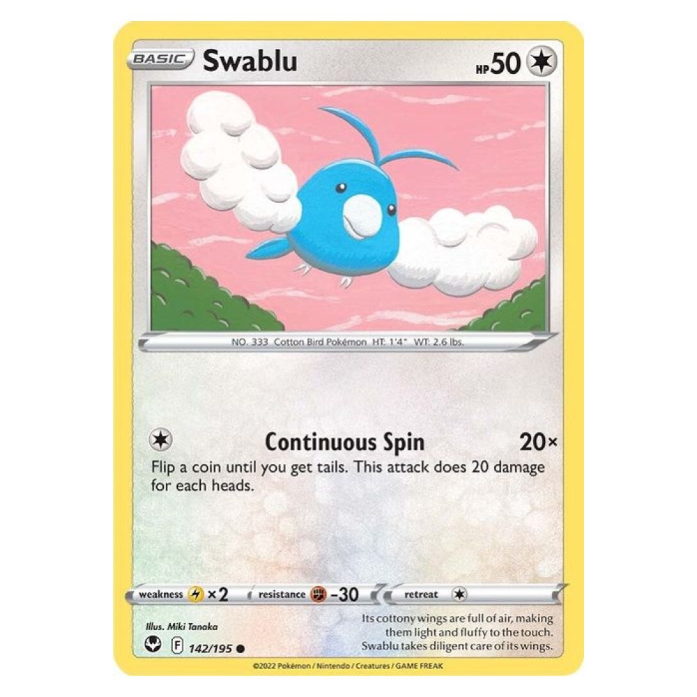 Swablu - 142/195 Swablu [Continuous Spin] - 142/195