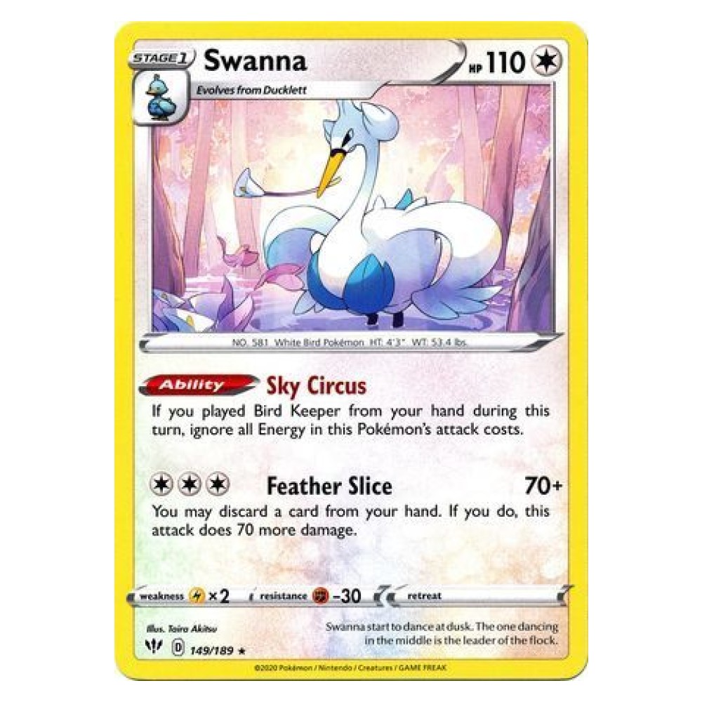 Swanna - 149/189 Swanna [Sky Circus | Feather Slice] - 149/189