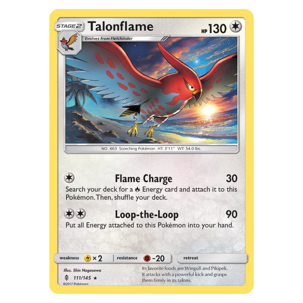 Talonflame - 111/145 Talonflame [Flame Charge | Loop-the-Loop] - 111/145