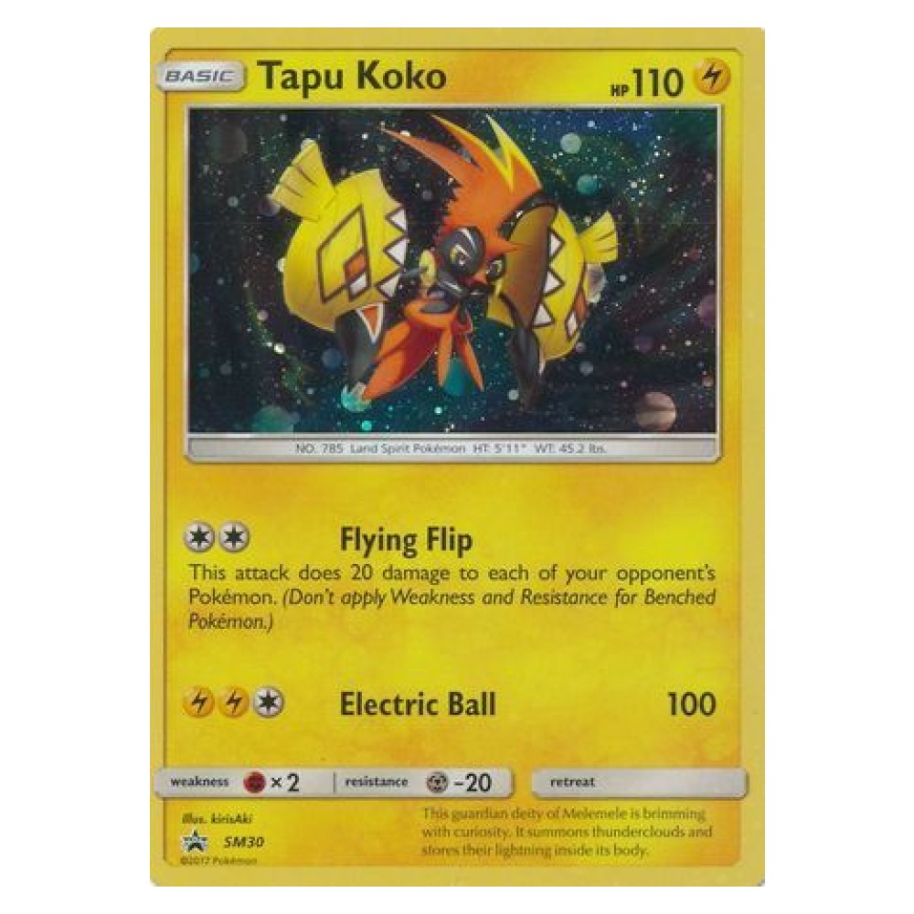 Tapu Koko - Holo Promo SM30 Tapu Koko [Flying Flip | Electric Ball] - Holo Promo SM30