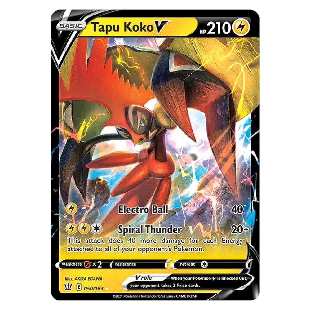 Tapu Koko V - 50/163 Tapu Koko V [Electro Ball | Spiral Thunder] - 50/163