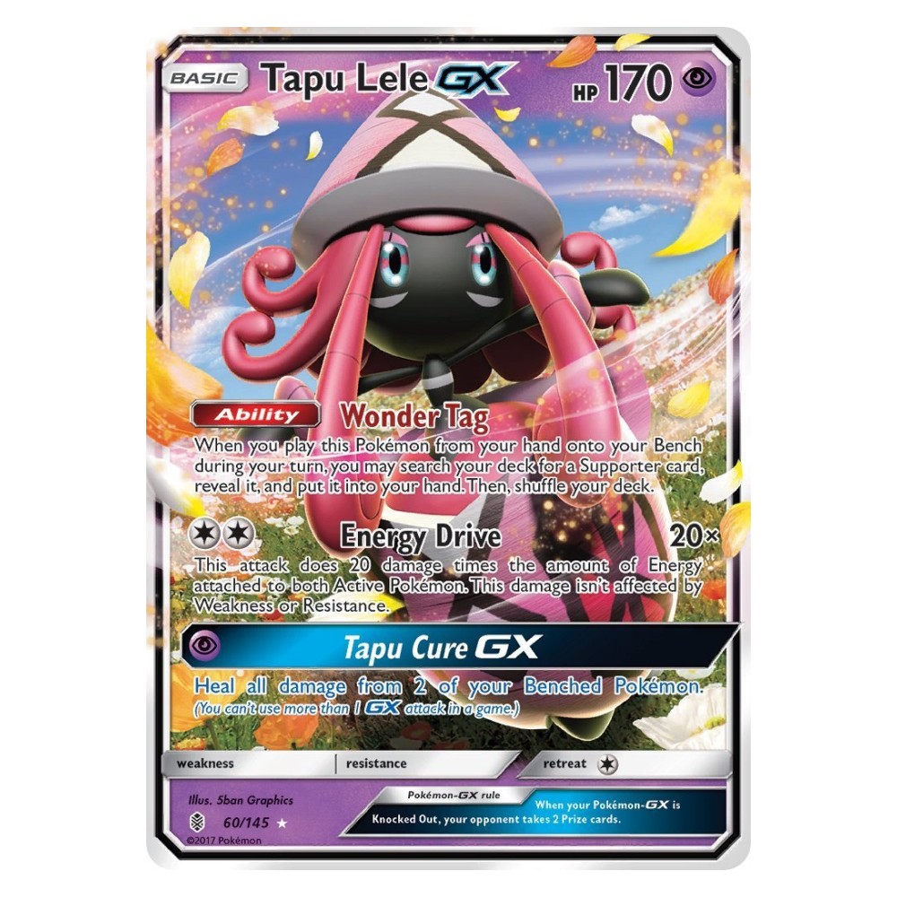 Tapu Lele GX - Holo Rare 60/145 Tapu Lele GX [Energy Drive] - Holo Rare 60/145