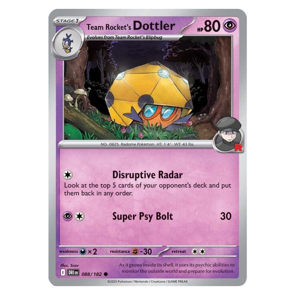 Team Rocket's Dottler - 088/182   Dottler del Team Rocket - 088/182  