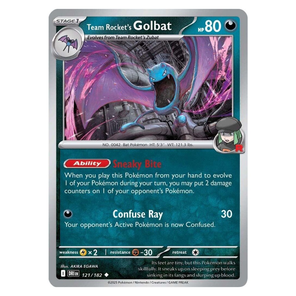 Team Rocket's Golbat - 121/182   Golbat del Team Rocket - 121/182  