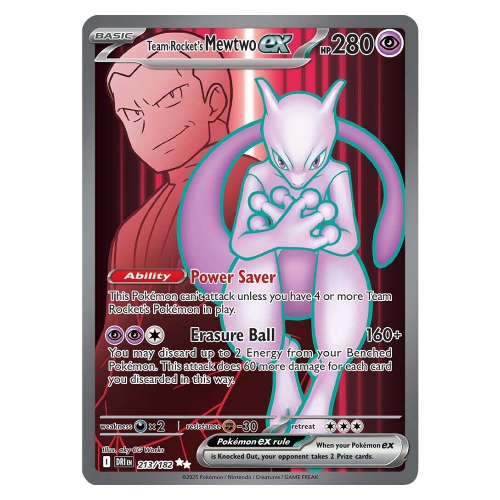 Team Rocket's Mewtwo ex - Full-Art | 213/182   Mewtwo ex del Team Rocket - Full-Art | 213/182  