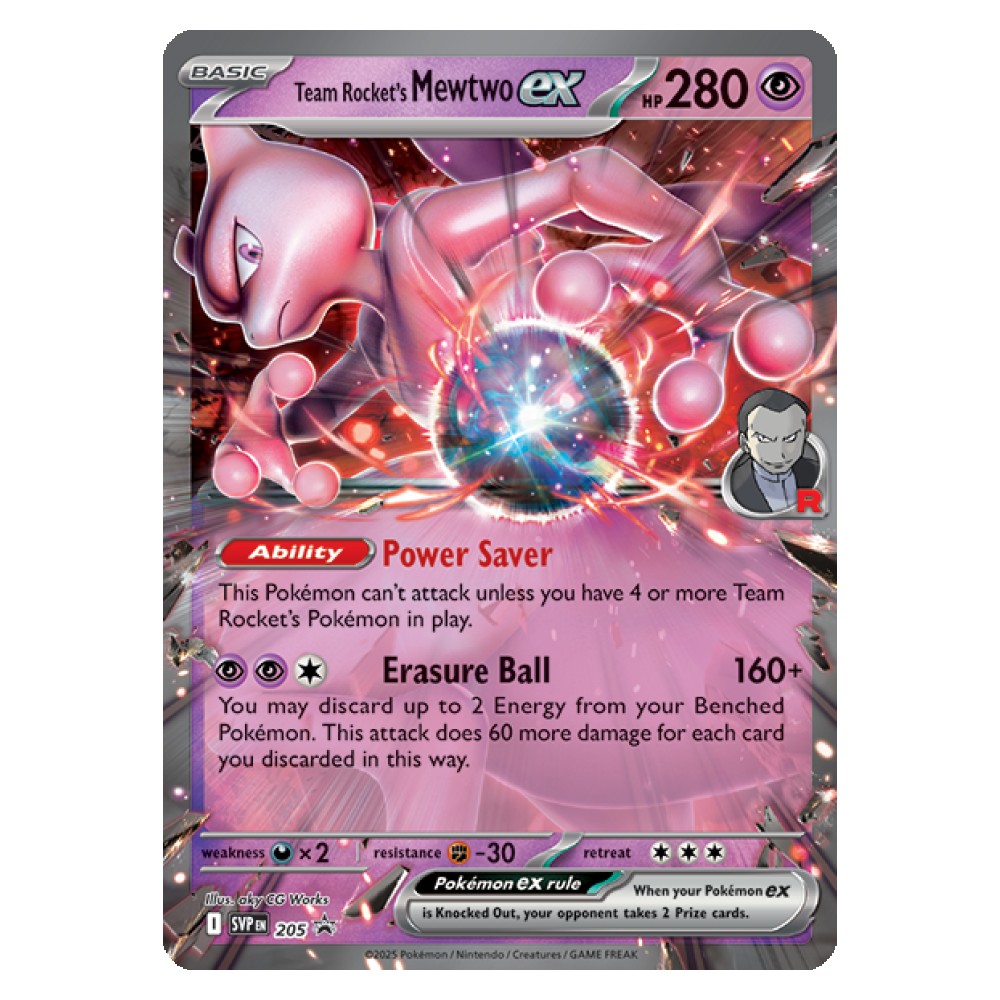 Team Rocket's Mewtwo - SVP 205 
