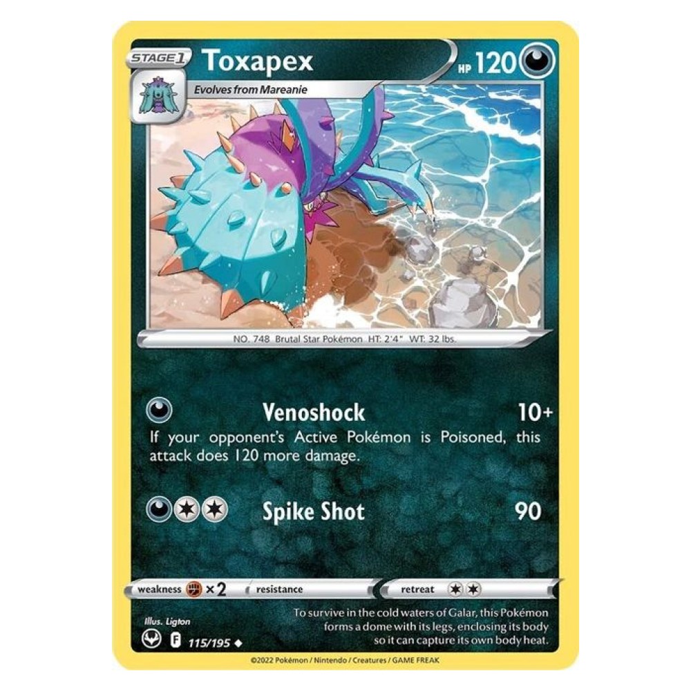 Toxapex - 115/195 Toxapex [Venoshock | Spike Shot] - 115/195