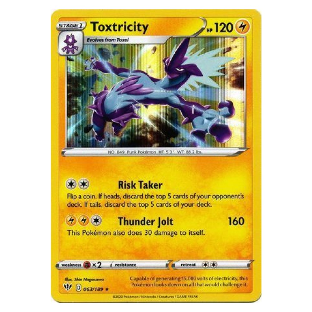 Toxtricity - 063/189 Toxtricity [Risk Taker | Thunder Jolt] - 063/189