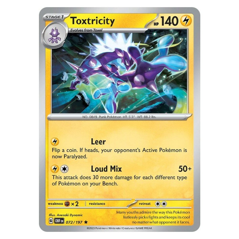 Toxtricity - Holo Rare 072/197 