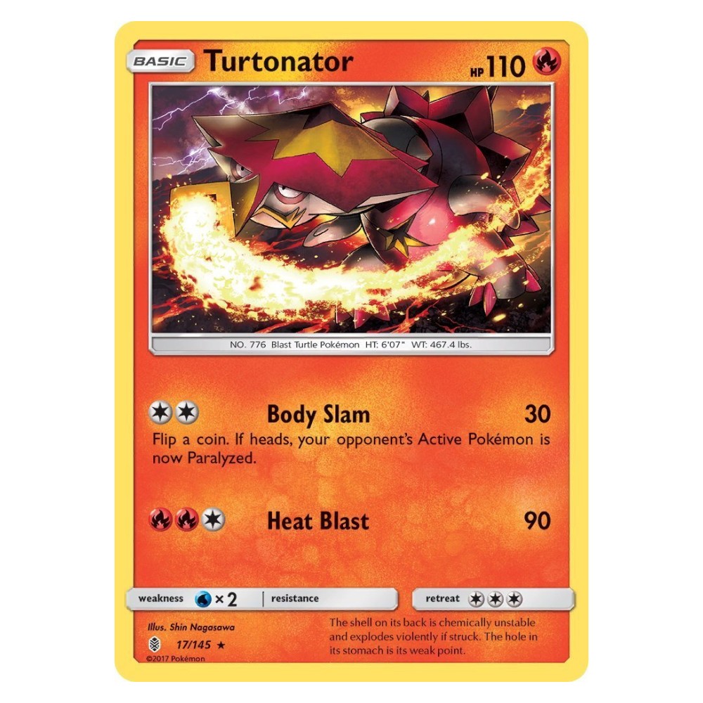 Turtonator - 17/145 Turtonator [Body Slam | Heat Blast] - 17/145