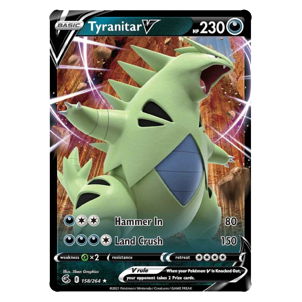 Tyranitar V - 158/264 Tyranitar V [Martello | Schiacciaterra] - 158/264
