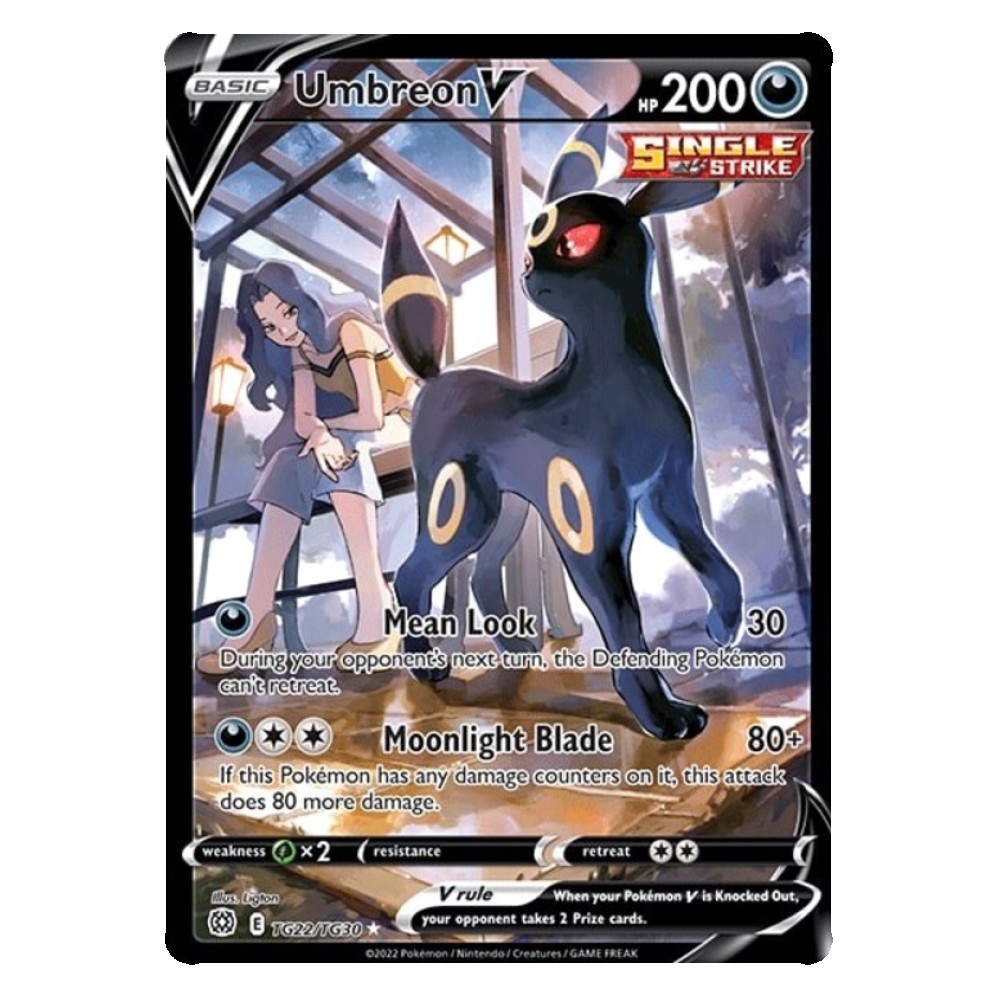 Umbreon V - Secret Rare TG22/TG30 Umbreon V [Malosguardo | Lama Lucelunare] - Secret Rare TG22/TG30