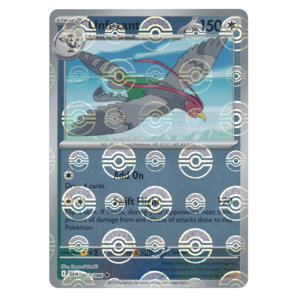 Unfezant - Poké Ball Reverse Holo | 073/086 