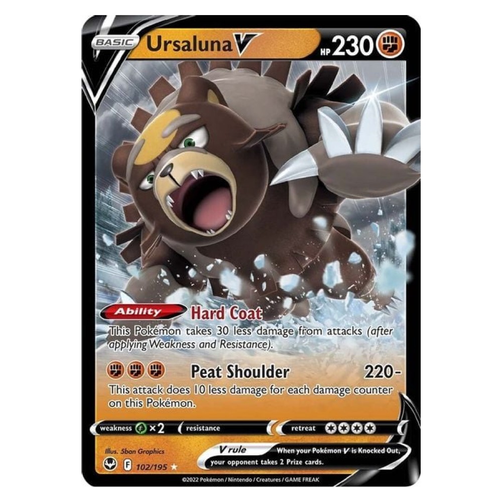 Ursaluna V - Ultra Rare 102/195 Ursaluna V [Hard Coat | Peat Shoulder] - Ultra Rare 102/195