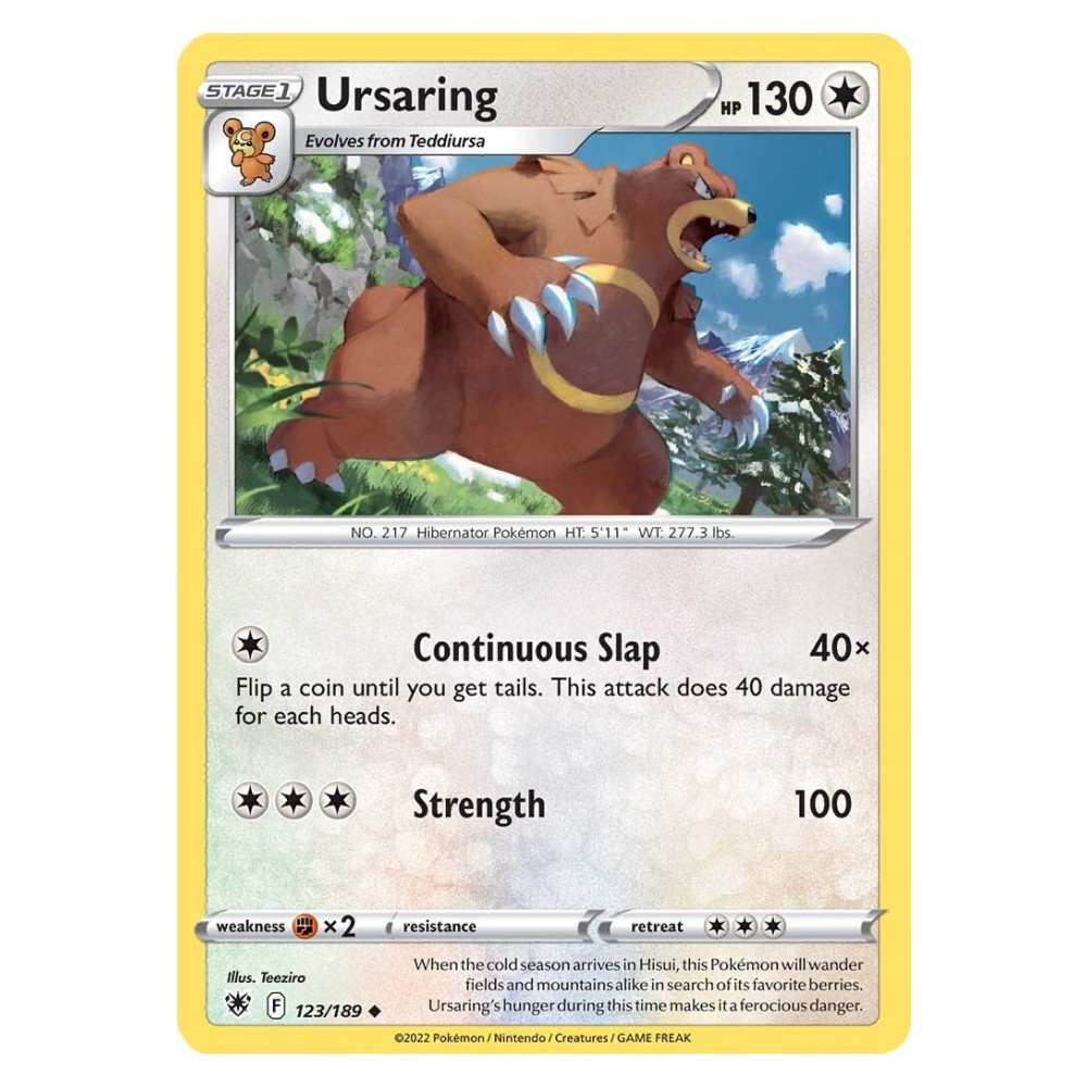 Ursaring - 123/189 Ursaring [Continuous Slap | Strength] - 123/189