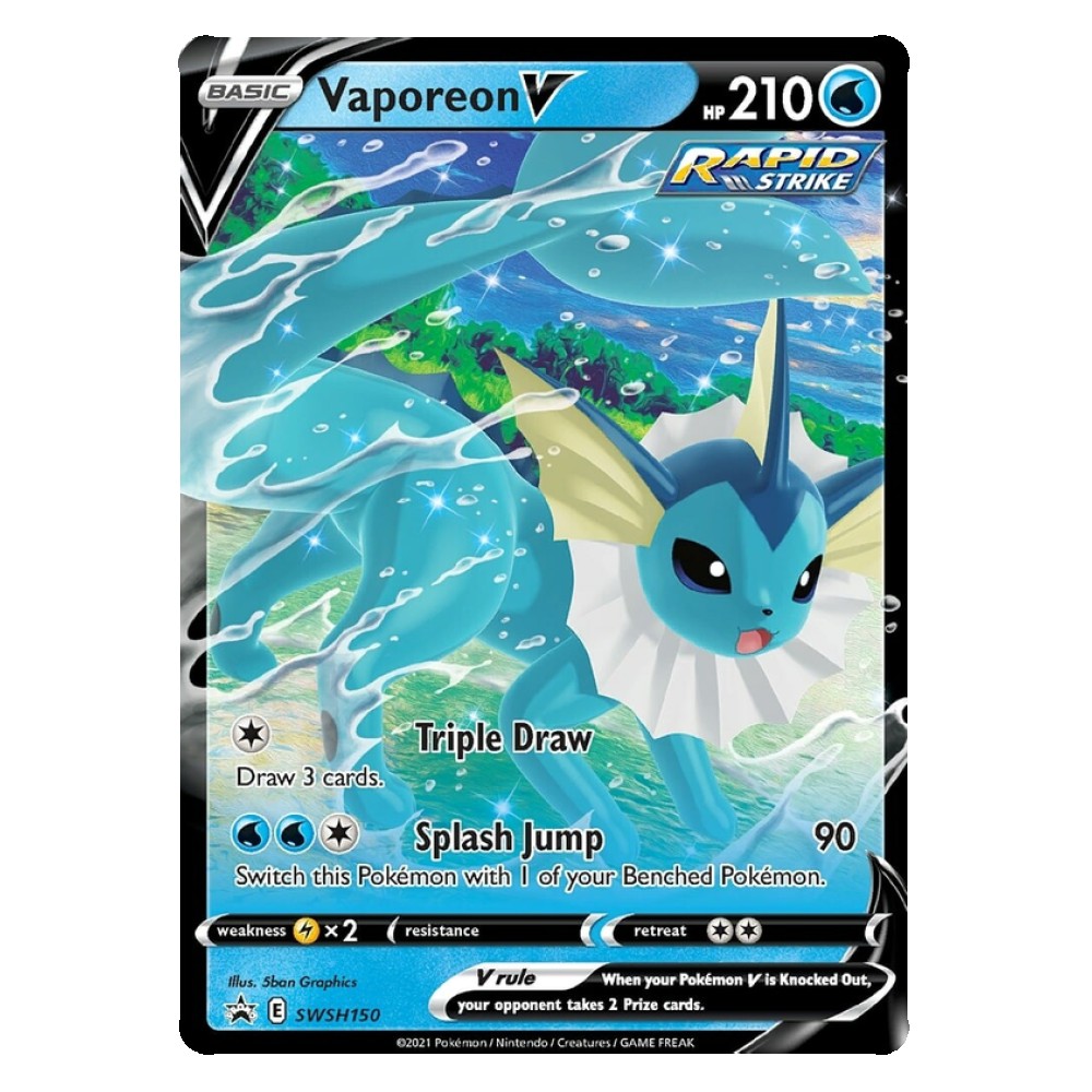 Vaporeon V - 150 Vaporeon V [Pescata Tripla | Salto Splash] - 150