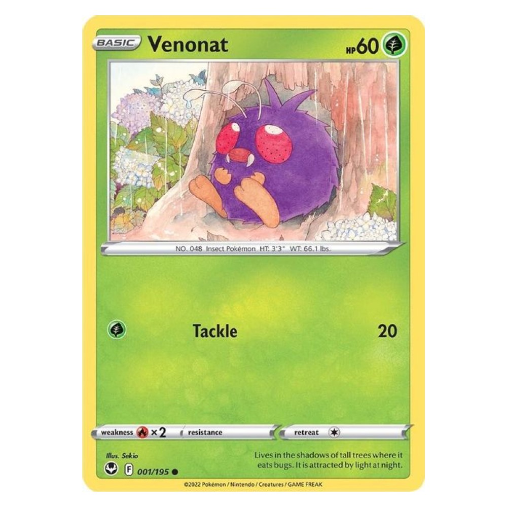 Venonat - 001/195 Venonat [Tackle] - 001/195
