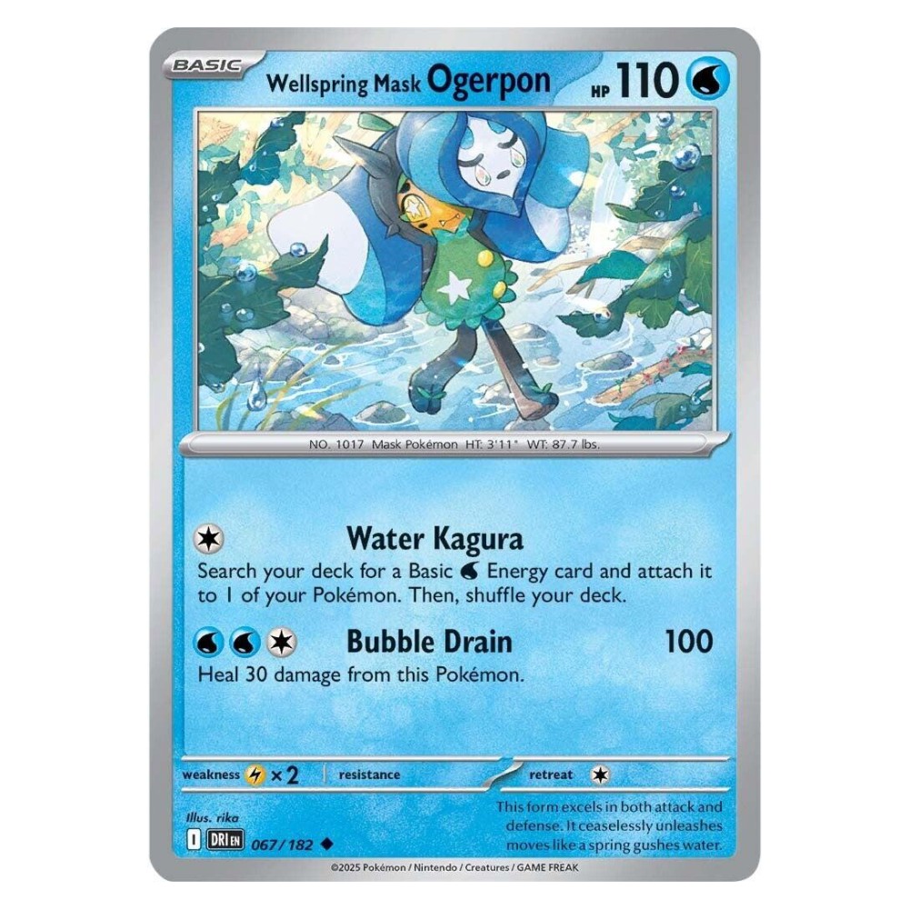 Wellspring Mask Ogerpon - 067/182   Ogerpon Maschera Pozzo - 067/182  
