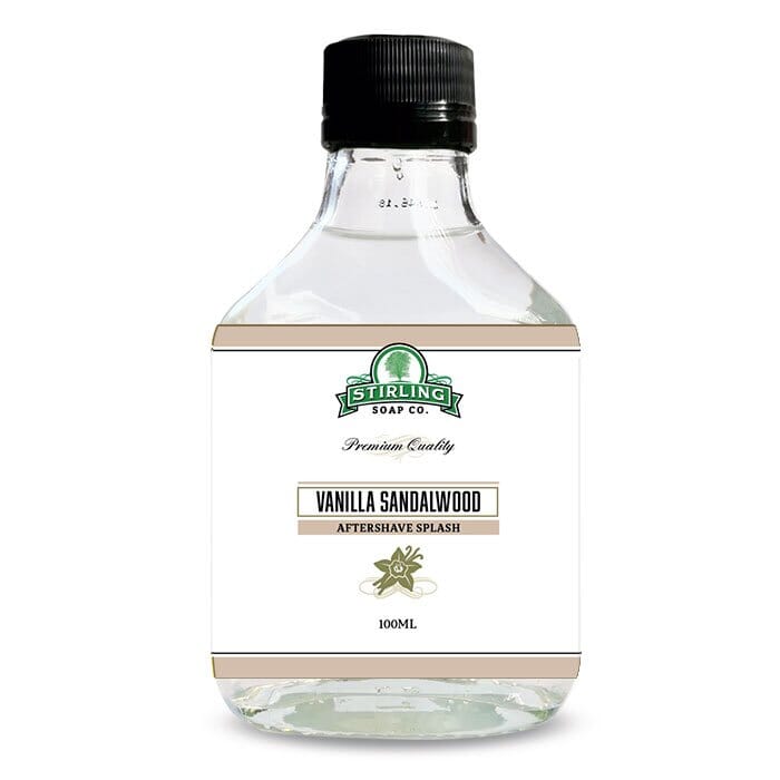 Stirling Soap Company aftershave vanilla sandalwood 100ml