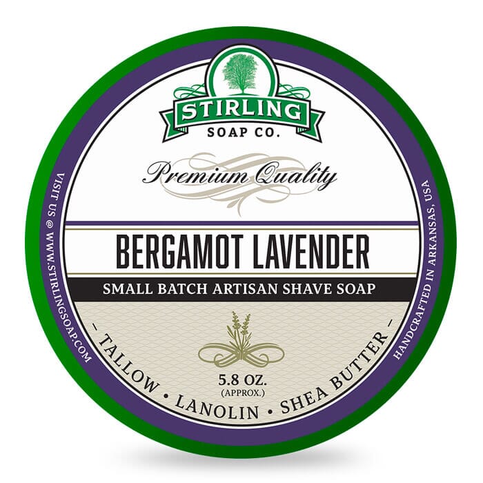 Stirling Soap Company shaving cream bergamot lavender 170ml