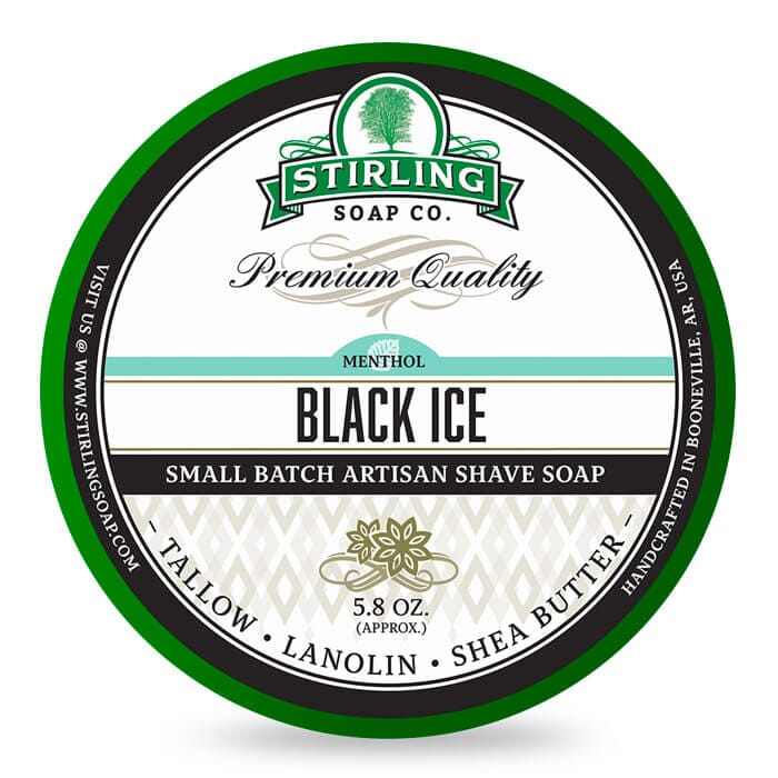 Stirling Soap Company shaving cream black ice 170ml