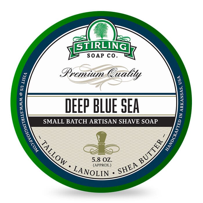 Stirling Soap Company shaving cream deep blue sea 170ml