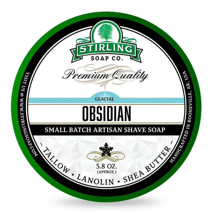 Stirling sapone da barba Glacial Obsidian 170ml